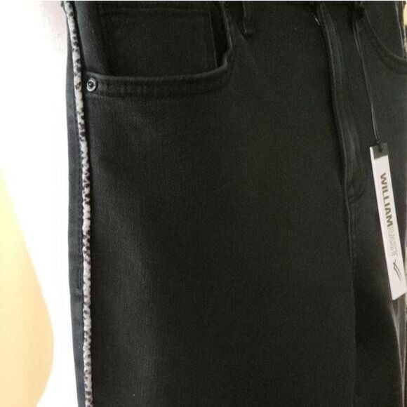 William Rast High Rise Waist Ankle Stretchy Jeans Side Piping Junior Size 28 - Picture 7 of 14
